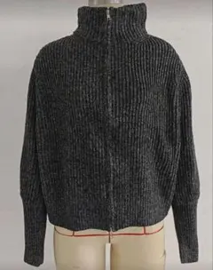 レディース ダブルジッパー トップス 秋冬