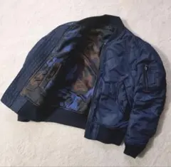 希少 AVIREX リバーシブル MA-1 迷彩 フライトジャケット S