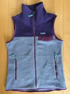 patagonia Synchilla ベスト XS パープル/グレー
