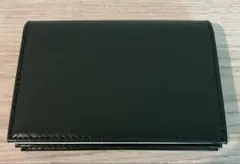 【新品未使用】名刺入れ　ダークグリーン　本革 日本製