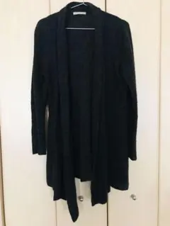 【値下げ】 DOUDOU ドゥドゥ ロングカーディガン チャコールグレー