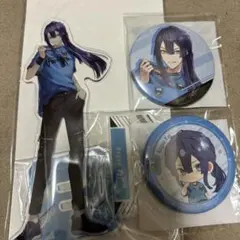 長尾景　J1コラボ　アクスタ、缶バッチセット