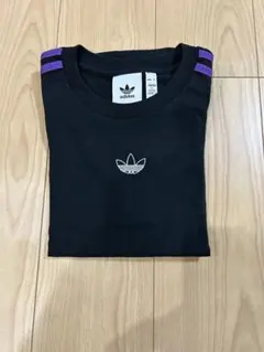 adidasオリジナル　3本ライン Tシャツ 黒週末SALE