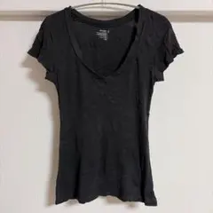 オールドネイビー Vネック Tシャツ 半袖 S 黒 綿100 デートのサムネイル