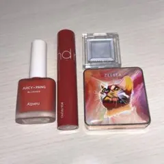 コスメ4点まとめ売り アイシャドウ ティント チーク