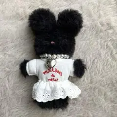 ROLAROLA ぬいぐるみ マスコット うさぎ ブラック MUSINSA