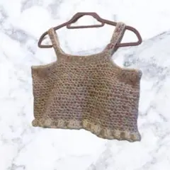 かぎ編み キャミソール ビスチェ