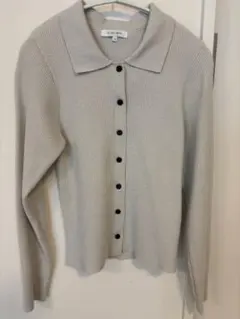 【週末値下げ】 GLOBAL WORK ラメ入り 襟付き 長袖ストレッチセーター