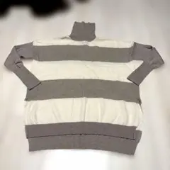 今だけ価格。sttrophimeのボーダー柄カシミヤ100%セーター