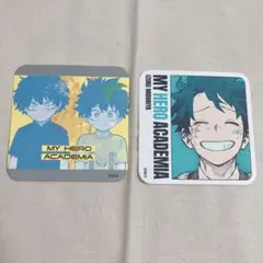 僕のヒーロアカデミア　原画展　アートコースター　グッズ　死柄木弔　緑谷出久　デク