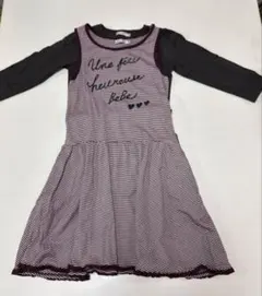 秋色　BeBe ノースリーブワンピース＆Tシャツ140㎝