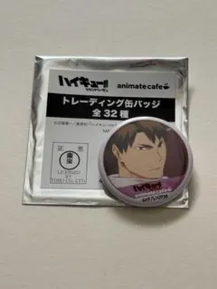 ハイキュー!! セカンドシーズン× アニメイトカフェ限定販売　缶バッジ　牛島若利