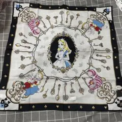 アナスイ　不思議の国のアリス　大判ハンカチ　スカーフ　シルク