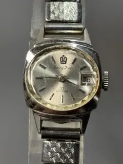 【稼働品】 CITIZEN Ivory Date ヴィンテージ腕時計 手巻き