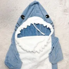 着る毛布 サメ 寝袋型 防寒 もこもこルームウェア おうち時間 ふわふわ着ぐるみ