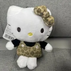 ハローキティ ヒョウ柄 ぬいぐるみ カラビナ付 キーホルダー キティちゃん 新品