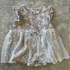 花柄ロンパース・カバーオール　80