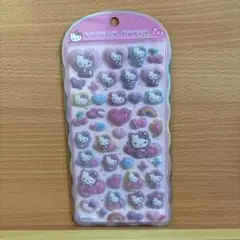 【正規品】ハローキティ コットンパフィーシール サンリオ 新品 ヒョウ柄