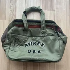 AVIREX オリーブグリーン ボストンバック(ペット用)