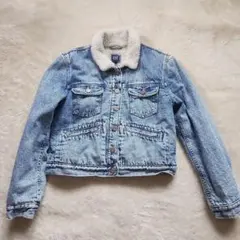 GAP キッズ　ボア襟付きデニムジャケット　サイズ14-16歳