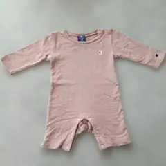 [送料込]Champion ロンパース カバーオール 80 ピンク