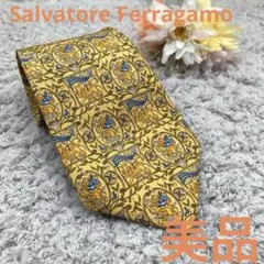 美品❗️Salvatore Ferragamoフェラガモ❗️ 花柄ネクタイ Sサイズ