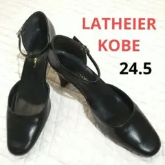 美品❣️LATHEIER　KOBEラ・テイエール神戸　ストラップパンプス24.5のサムネイル