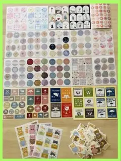 サンキュー&ケアシール23枚＋(CUT済みシールくま)約100枚 ①