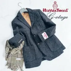 新品✨G-stage 英国ハリスツイード ジャケット グレンチェック L