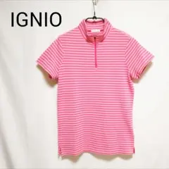 IGNIO イグニオ ハーフジップ ゴルフ ピンク スポーツ iCOOL Lのサムネイル