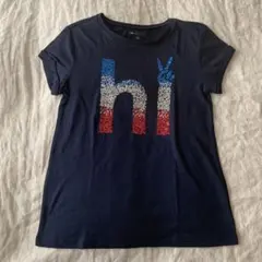 GapKids hi スパンコール Tシャツ ネイビー XXLのサムネイル