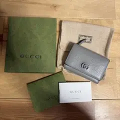 GUCCI GG 마몬트 삼중 지갑 회색
