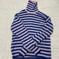 ユニクロ マルニ ボーダーカシミヤニットLサイズ