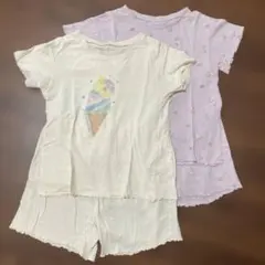 キッズ　パジャマ　GIRL GU ジーユー　半袖　短パン　夏用　2枚セット