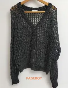 ★PAGEBOY★ 透かし編みカーディガン
