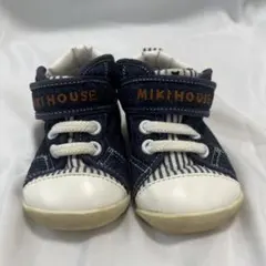 Miki House ベビーシューズ ネイビー デニム