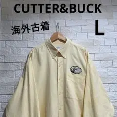 海外古着　カッターアンドバック　長袖　ワーク　シャツ　長袖ワークシャツ　サイズL
