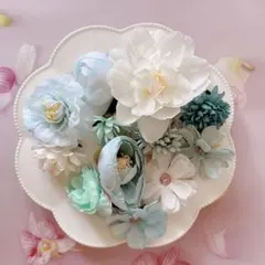 ♡A-8 ラプンツェル風　フラワー　ヘアクリップ　12個　髪飾り　ディズニー