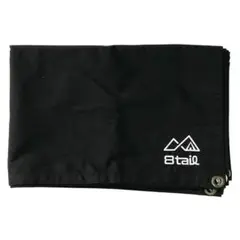 8tail グランドシート 帆布 202×103cm 軽量1.1kg 黒1764