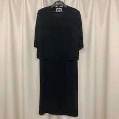9号 ブラックワンピーススーツ セットアップ風