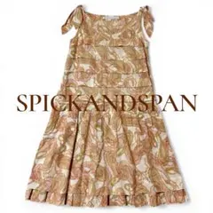 SPICK AND SPAN ペイズリー柄 ノースリーブワンピース 日本製
