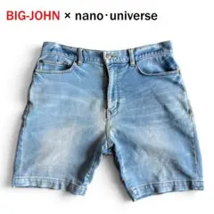BIG JOHN × nano universe インディゴ染めショートパンツのサムネイル