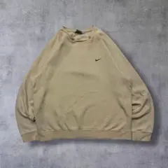 NIKEナイキ古着ブランクスウェットワンポイントスウッシュラグランスリーブ