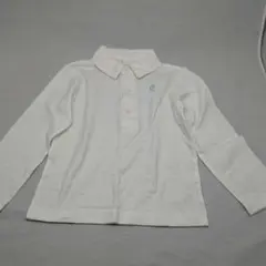 コンビミニ白シャツ長袖110