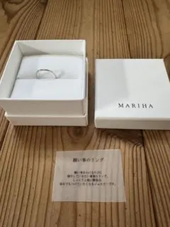 MARIHA マリハ 願い事リング シャイン　18KWG ホワイトゴールド 4号 MARIHA(マリハ) 願い事 リング WG シャイン K18WG ジュエリー ホワイト