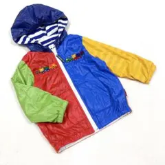 【ミキハウス】リバーシブル ジャケット パーカー ナイロン プッチー 車 男の子