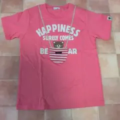 3can4on キッズ Tシャツ ピンク クマ柄のサムネイル