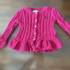 ラルフローレン　カーディガン　12M