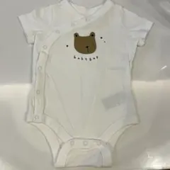 GAP クマの顔プリント短袖ロンパース　3-6M