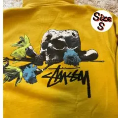 美品STUSSYパーカー スカル バックプリント